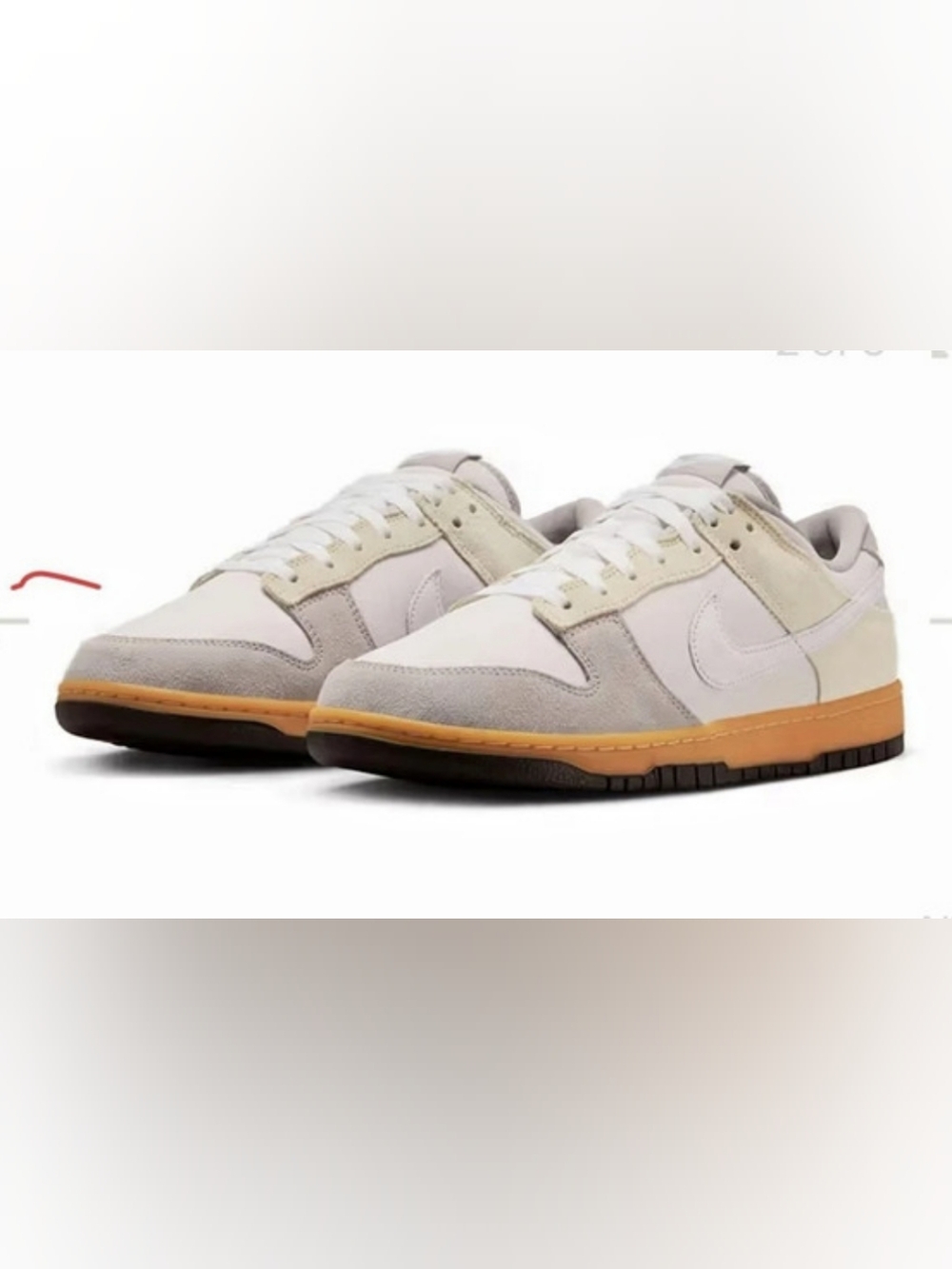 Nike Dunk Low Phantom College Grey Gum HV4301-030 Men's Size 11.5 With Box